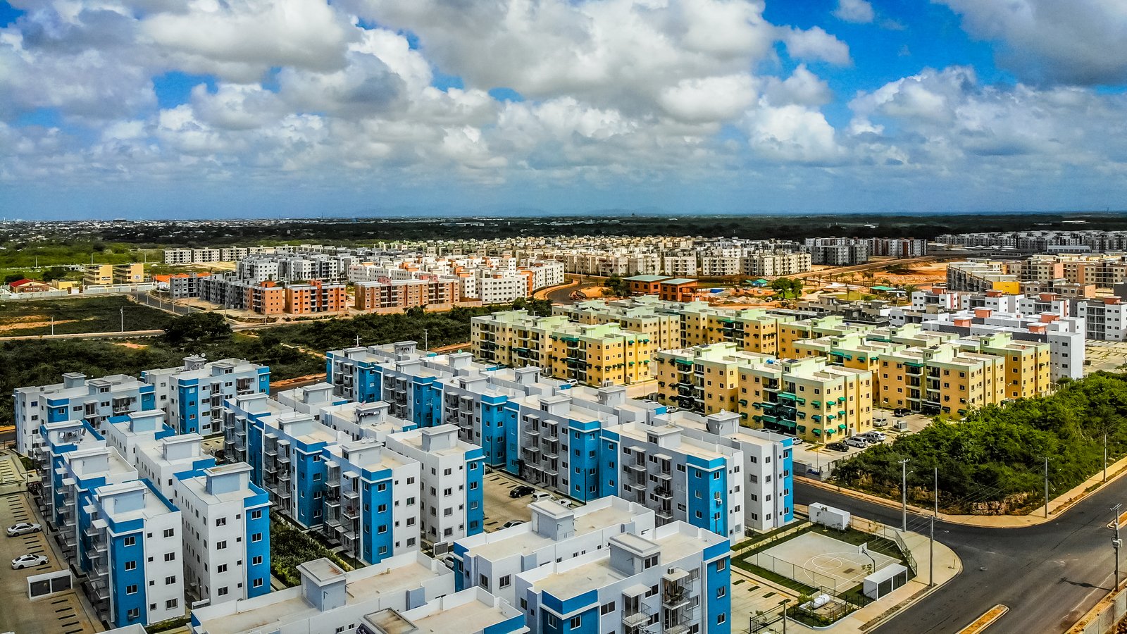 Vista aérea de Ciudad Juan Bosch, uno de los corredores residenciales con mayor crecimiento de Santo Domingo Este