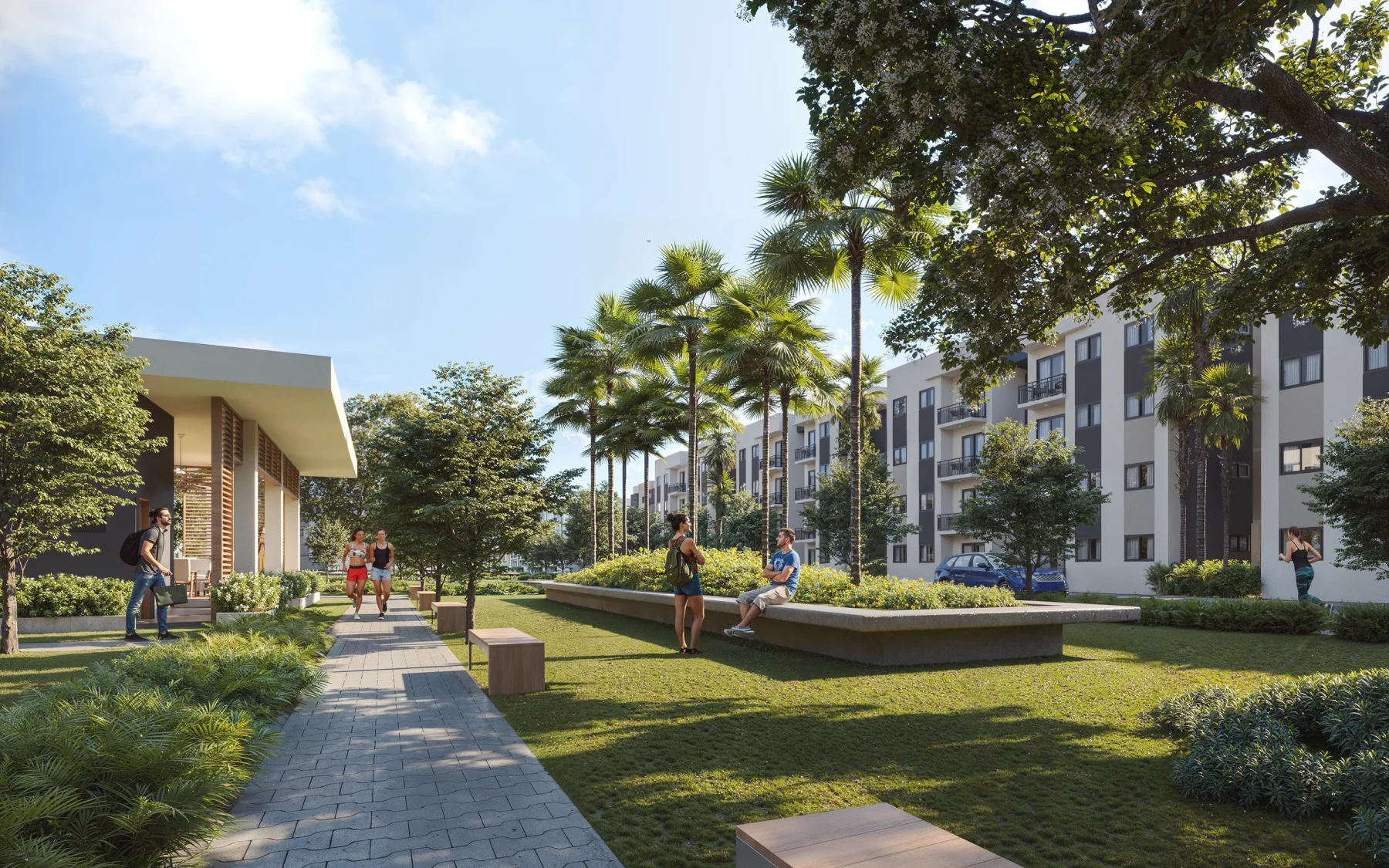 Apartamentos en Brisas de las Colinas VII, San Luis 3 habitaciones en Santo Domingo Este